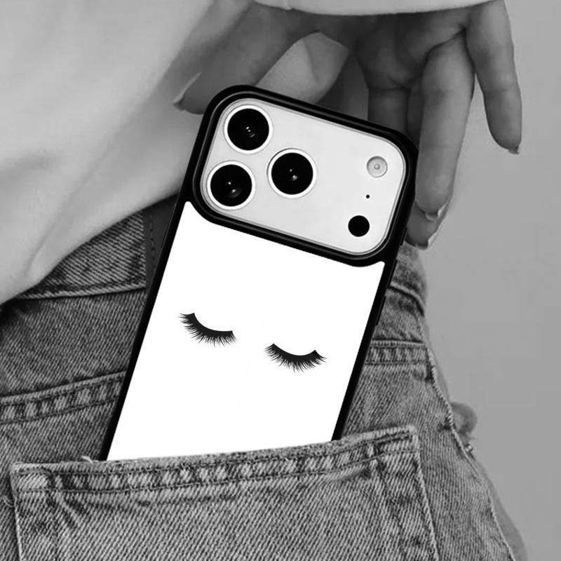 

Эстетичный чехол для телефона с изображением глаз и ресниц для iPhone 16e 15 14 13 12 17 Pro Max Plus Air 17pro Чехол Coque iPhone 14 Plus
