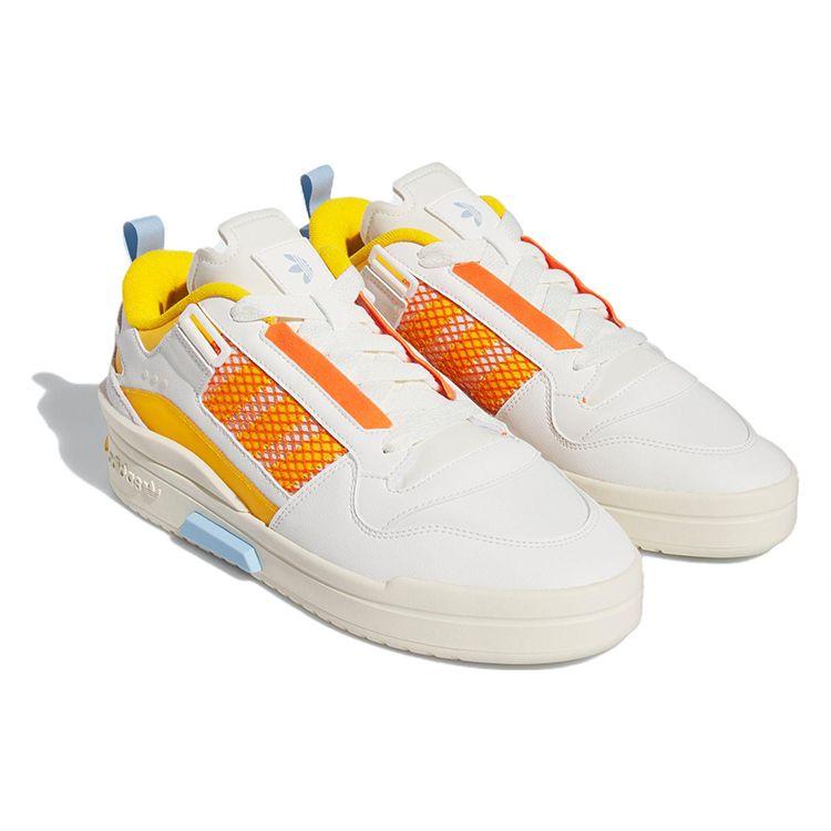 Adidas Originals Forum Low Top Sneakers Unisex Sneakers White Yellow Orange IE7112