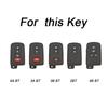 2 3 4 Buttons TPU Car Key Case for Toyota Prius Plus Auris Avalon Verso Rav 4 Corolla 2013 Yaris Hybrid Remote Keychain