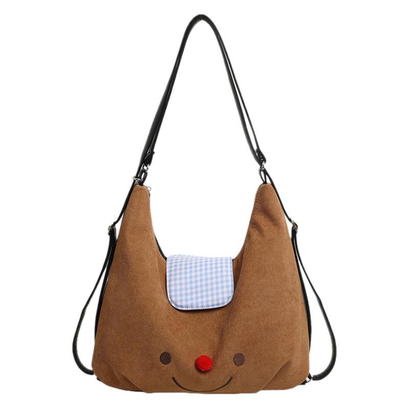 Large capacity underarm bag women's 2025 new sweet and cute fashion versatile backpack niche casual tote bag