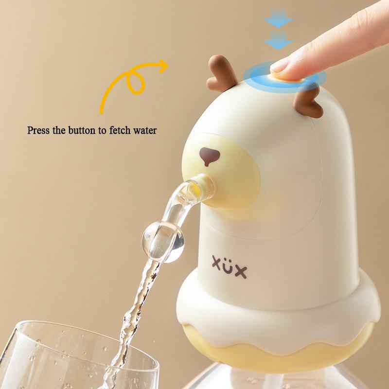 

Creative Water Bottle Pump USB Charging Automatic Switch Water Dispenser One-click Electric Drinkware Kitchen Dining Bar Home M
