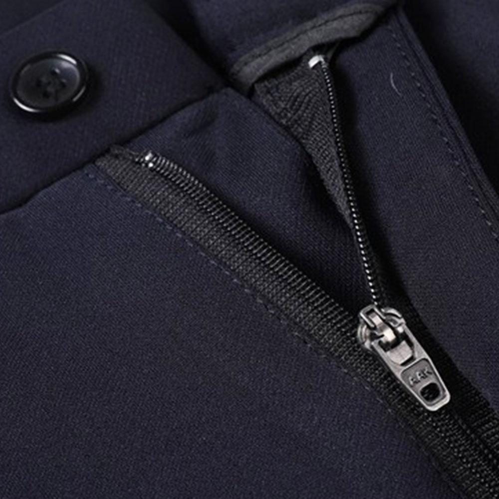 Spring Summer Men's Oversized Elastic Waist Blazer Casual Suits Pants Straight Trousers Office Formal Clothes