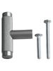 Knurled T Bar Door Handle for Kitchen Cabinet Drawer and Cupboard Modern Aluminium Design with Comfortable Grip