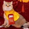 Tang Dynasty Dress Costume Pet Collar New Year Pet Dress Up Cat Vest Cat Cloak Pet Coat Cat Cape