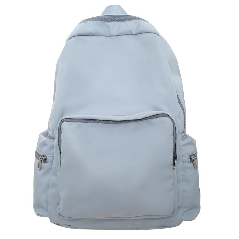 New simple schoolbag women's large-capacity anti-splashing middle school student backpack high-value girl backpack