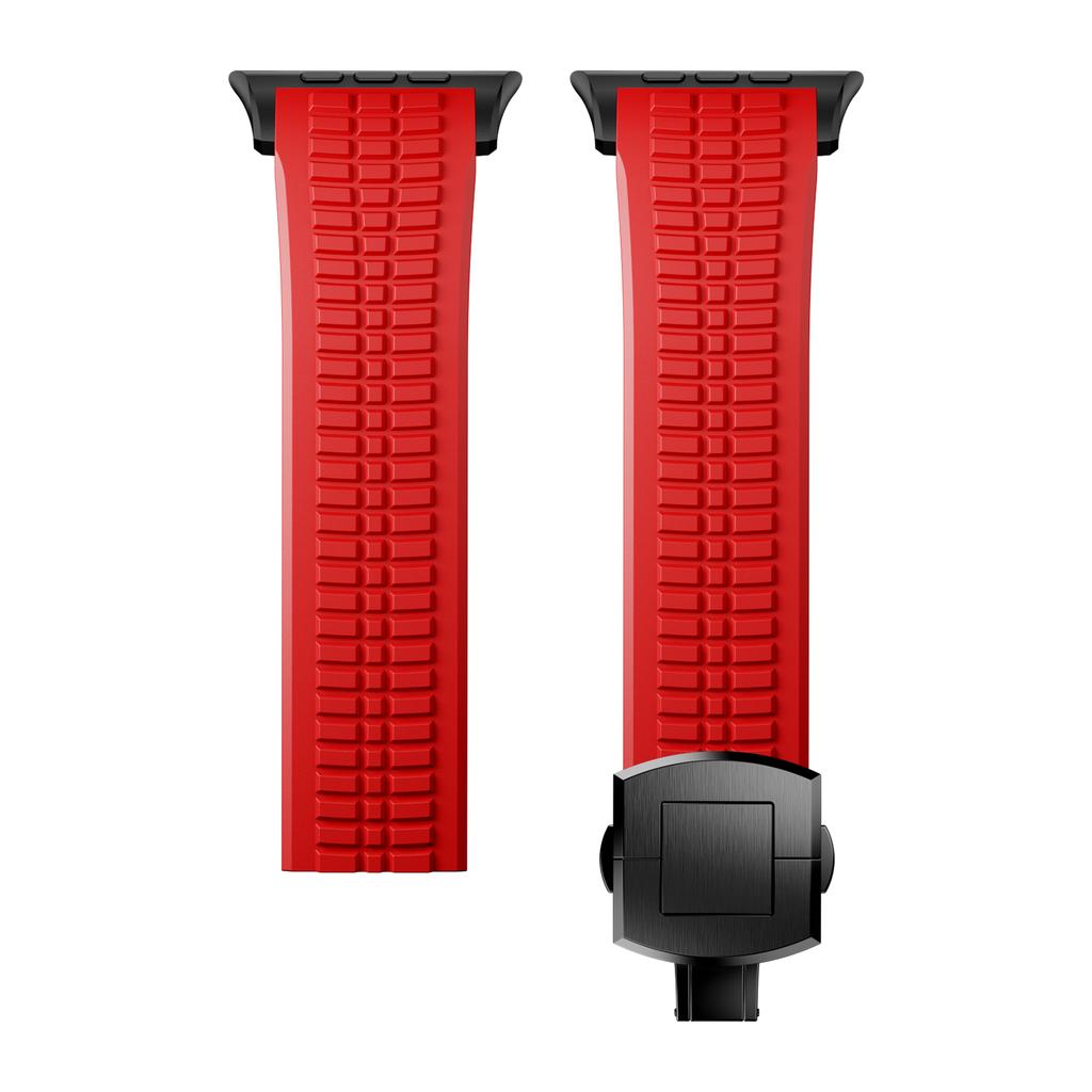 Men Bracelet for Apple Watch Ultra2 49mm Series 10 46mm Silicone Band Suitable Iwatch 7 8 9 45mm Se 4 5 6 44mm Adjustable Correa