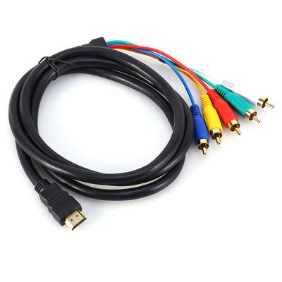 .5M 5Ft HD 1080P HDMI samec na 3 RCA AV o Video konvertorový kabelový adaptér