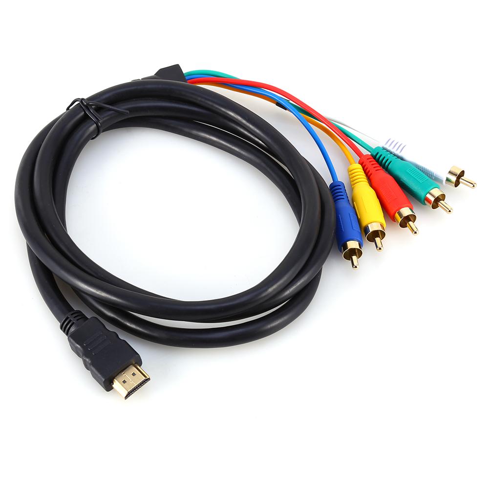 

.5M 5Ft HD 1080P HDMI Male to 3 RCA AV o Видео конвертер Кабель-адаптер