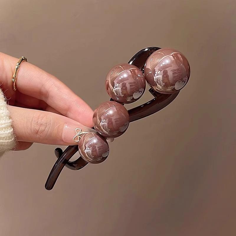 Elegant Large Simulation Pearl Hair Clip Clamp For Women New Vintage Twist Hairpins Hairgrip Barrettes Girls Hair Accessories Headwear