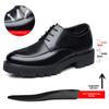 Men Height Increasing Shoes 8cm Summer Sandals 10cm Elevator Dress Leather Shoes Business Hollow Out Big Head Formal Shoes