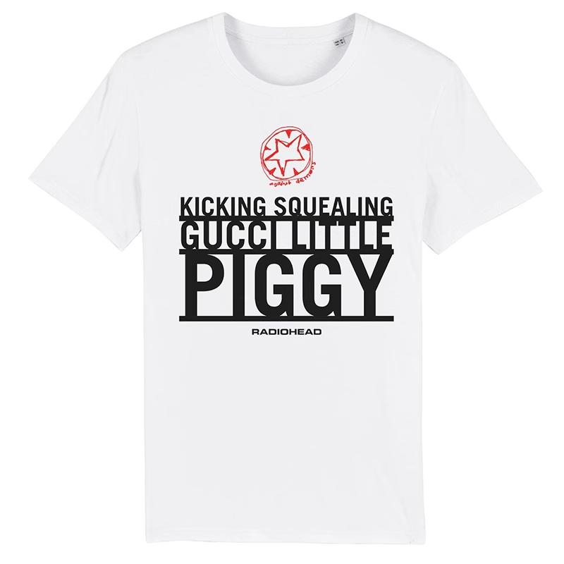 2025 Radiohead, Americké retro klasické nadměrné tričko s krátkým rukávem z rockové punkové kapely
