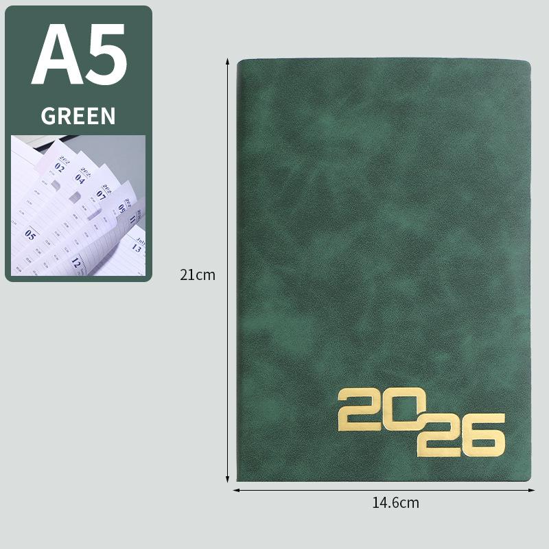 1pcs 2026 Daily Planner Notebook 365-Day Daily Schedule Organizer Multi-Purpose Agenda Calendar Notebook for Notes Scheduling