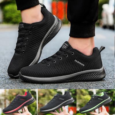 Mens Lightweight Sneakers Gym Running Shoes Walking Sport Breathable Mesh Casual Shoes