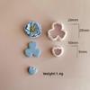 10Pcs Flower Petal Clay Cutter for Clay Earrings Jewelry Making, Geometric Flower Clay Earring Cutter Set