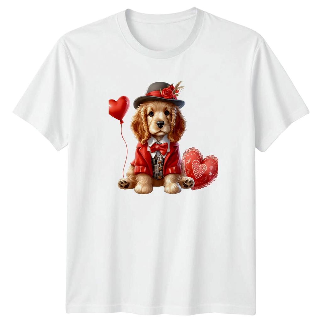 Puppy Valentines Day Dog Lover Unisexs TShirt Unisexs Tee Graphic Unisex Top