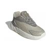 Adidas Originals Ozelia Elastic Lace Comfortable Versatile Shock Absorption Low Top Kids Casual Shoes Kids Casual Shoes Gray White IE3409