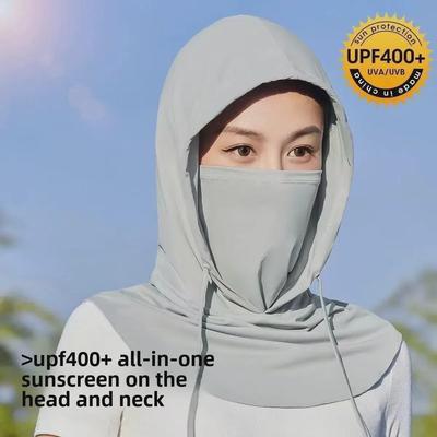 Unisex-Sommer-UV-Schutz-Maskenhut mit integriertem Nacken- und Gesichtsschutz zum Radfahren
