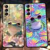 Phone Case Cover for Samsung Galaxy S25 Edge S24 S23 S22 S20 S21 FE Ultra S10 S10E Plus 5G Soft TPU Capas Realitic Frog Print