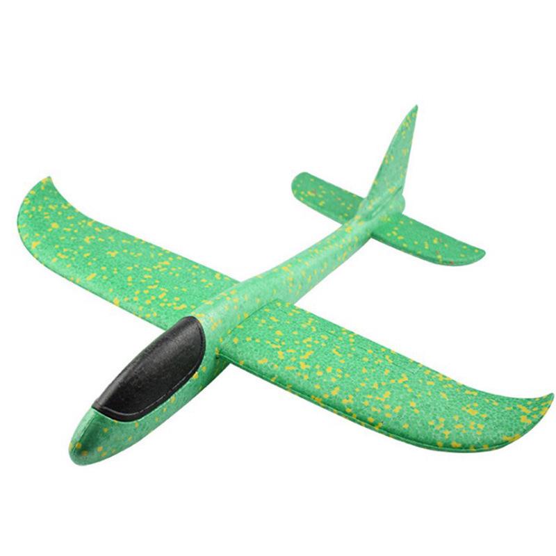 35CM Hand Throw Flying Glider Plane Foam Aeroplane Toys Launch Fillers Bubble Airplane Model DIY