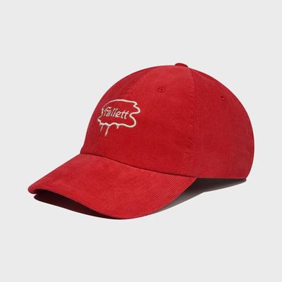 FALLETT Brush Logo Ball Cap Red