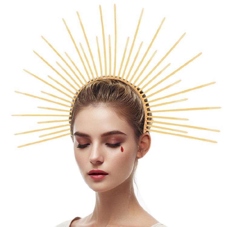 Opaska z Koronami Blasku na Głowę na Halloween Elegancka Opaska do Kostiumu Opaska na Wieczór Panieński Damska Opaska do Włosów