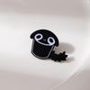 Cute Cartoon Little Black Cat Brooch Black Kitten Liquid Cat Personality Black Cat Alloy Badge Clothing Accessories