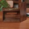 Paper Towel Box Solid Wood Material Brass accessoriesChinese Suitable for Home Bedroom Decoration Simple Coffee Table Restaurant