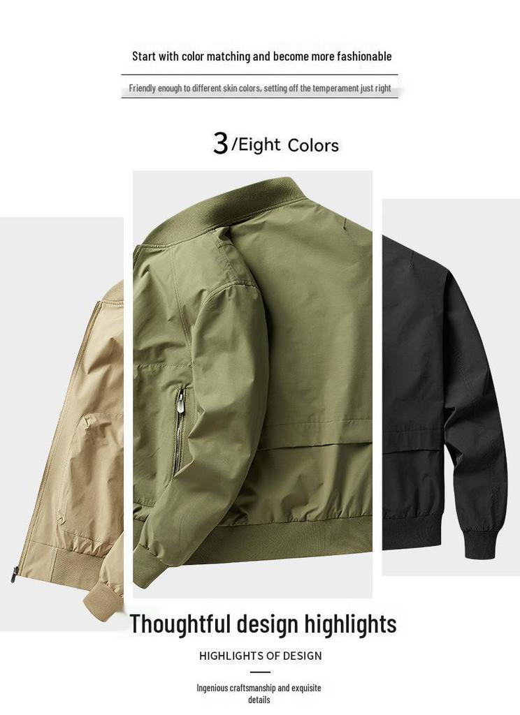 Fashion Trend 2025 Men's Casual Baseball Jacket - Versatile Autumn Outerwear, Style 8229.