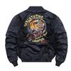 Men's Air Force Pilot Jacket Men's Tiger Embroidered Baseball Uniform Large Size Coat Work Jacket