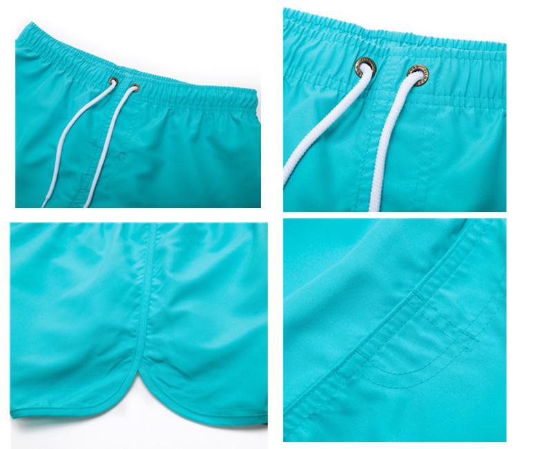 Men's Quick-Dry Summer Beach Shorts: Solid Color, Loose Fit with Drawstring