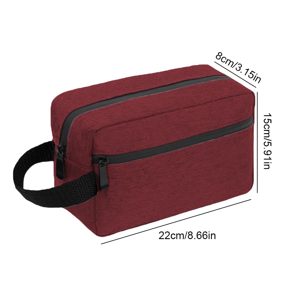 Waterproof Travel Wash Kit Cosmetics Bag Unisex Hanging Toiletry Pouch Handle Makeup Bag for Cosmetics Toiletries Brushes Tools