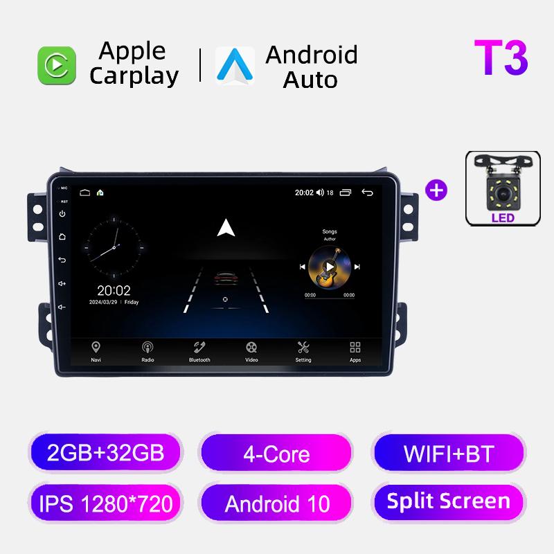 Android 12 For SUZUKI Splash Ritz OPEL Agila 2008-2012 Car Radio GPS Navigation Multimedia Video Player Head Unit Stereo 8+128GB
