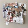 Trendy sweet literary and artistic style printed silk scarf female elegant fashion temperament thin air-conditioned room scarf