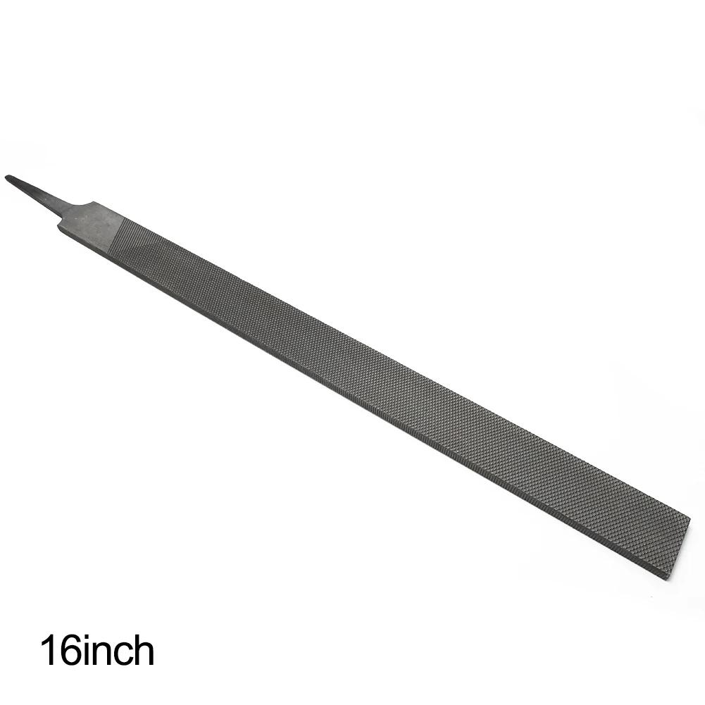 "Metal and Woodworking Flat Head Steel File Set with Medium Toothed Blades for Precision Grinding and Smoothing"