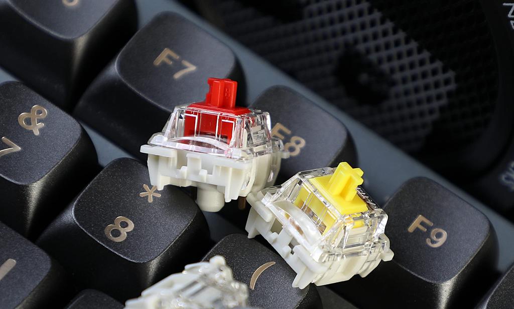 GATERON G Pro 3.0 Red Switches, Pre-lubricated, 5-Pin RGB Linear for Gaming Mechanical Keyboards (Red, 35-Pack)
