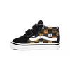 Sk8 Animal Checkerboard Mid-Top Walker Shoes Black Baby Shoes VN0A348J0GN