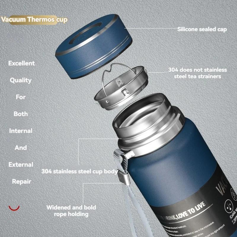 1000ML Cup Thermos Bottle Thermal Water Bottle Keep Cold and Hot Water Bottle Thermos for Coffee Tea Vacuum Flasks Stainless