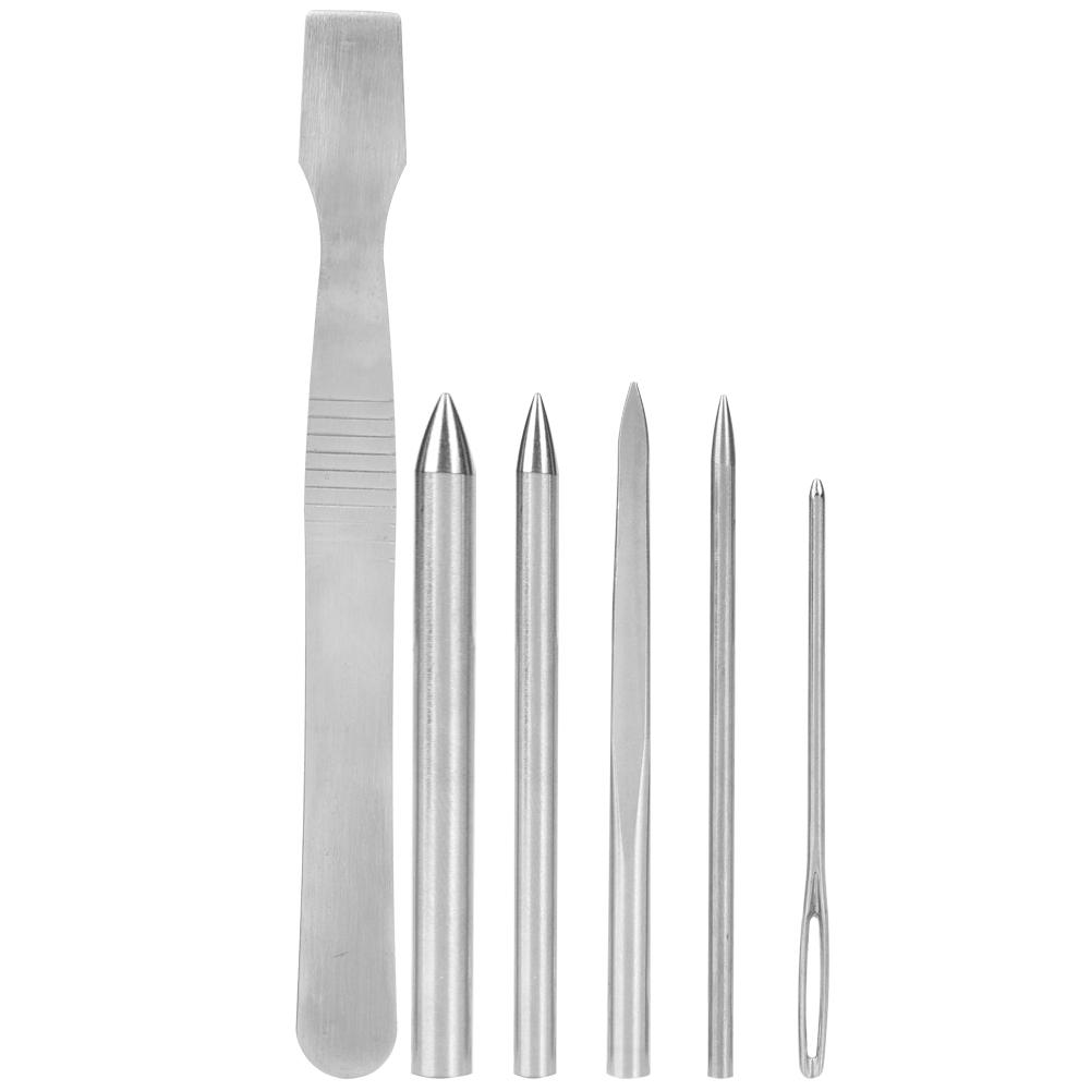 6Pcs/Set Stainless Steel Paracord Weaving Stitching Lacing Needles Set Bracelet Knitting DIY Tool