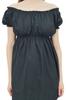 Bimba Women's Off shoulder Puff Sleeve Tops Elastic Waist Blouse Cotton