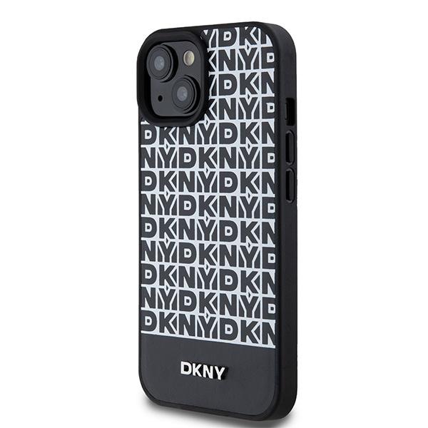 Dkny Dkhmp15Spsospk Iphone 15 / 14 / 136.1 Czarny/Black Hardcase Leather Printed Pattern Metal Logo Magsafe