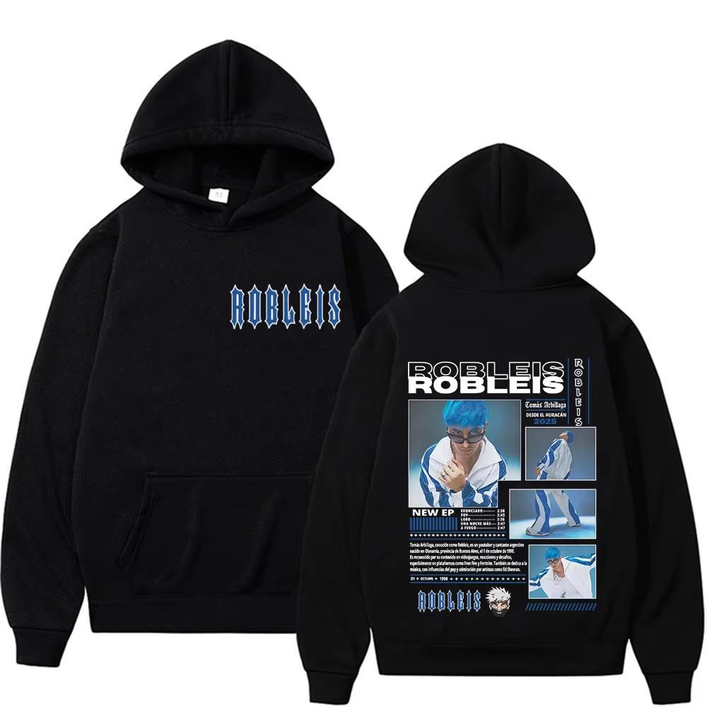 Rapper Robleis Album Tour 2025 Merch Pullover Herrenbekleidung Ästhetische Mode Hoodie Unisex Casual Street Sweatshirt Streetwear
