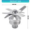Practical Blender Blade Replacement Food Grade Stainless Steel Precise Fit Enhancing Grinding Efficiency Sharpful Edge
