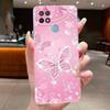 Case For OPPO A15 A15s Flower Butterfly Bow Phone Cases Coque For Oppo 35 Soft Silicone Capa Transparent TPU Jelly Cover Funda