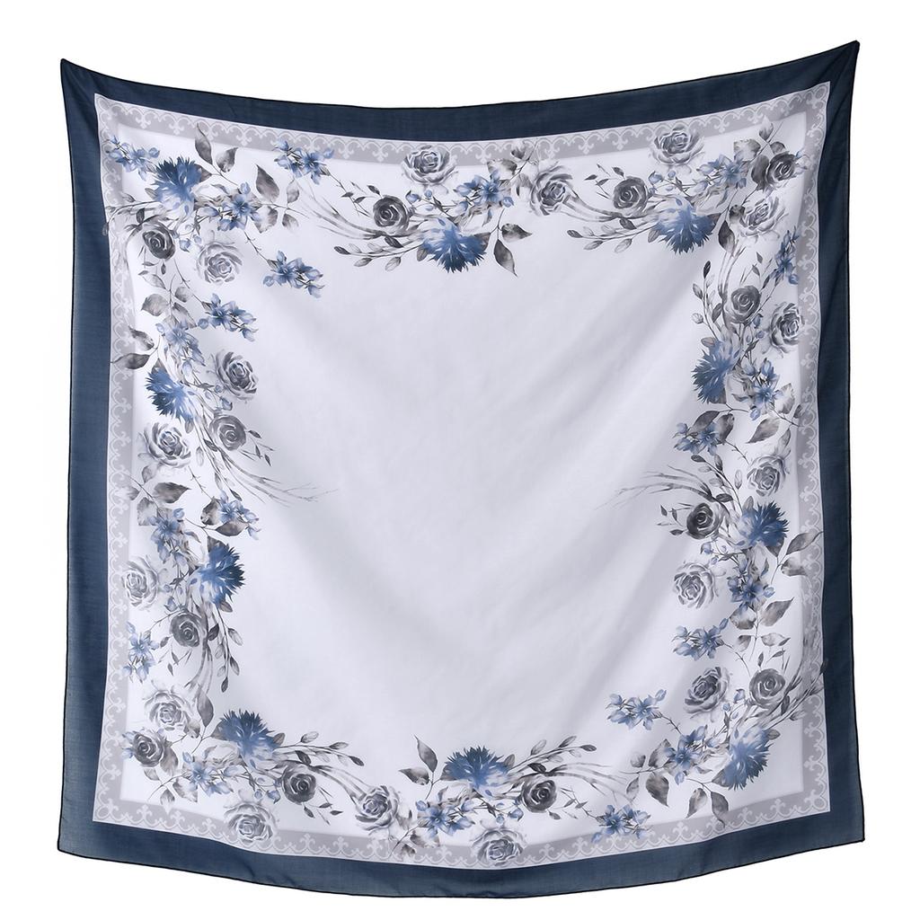 Newest Style Women Scarf Square Tencel Printed Handkerchief Fashion Temperament Beach Sunscreen Shawl