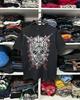 2000er Neues amerikanisches Retro lässiges HipHop Gothic Print Damenbekleidung Mode T-Shirt Street Kurzarm Damen und Herren y2K Tops