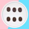 NOELAMOUR Coffee Bean Food Realistic Coffee Bean Food Cafe Display Props and Figurines 50 Samples, Models, (Matte, Pieces)