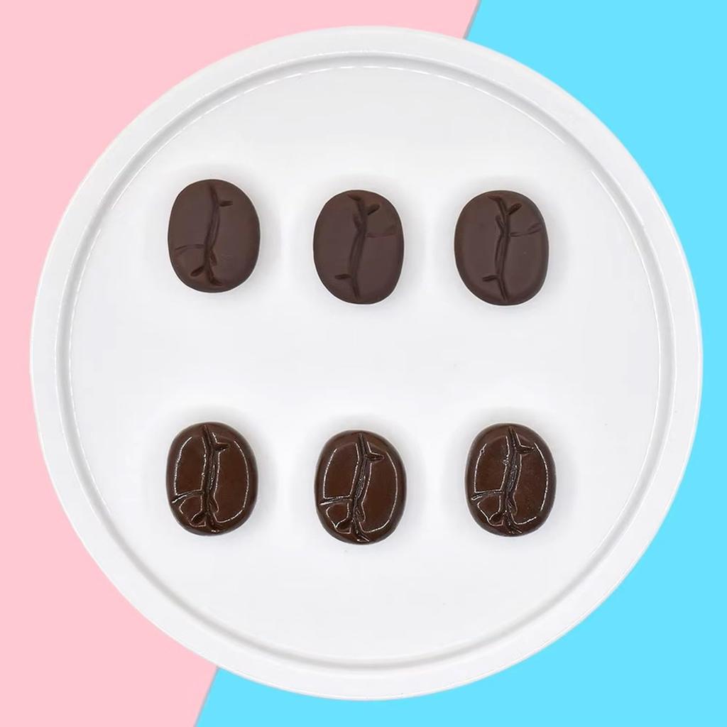 NOELAMOUR Coffee Bean Food Realistic Coffee Bean Food Cafe Display Props and Figurines 50 Samples, Models, (Matte, Pieces)
