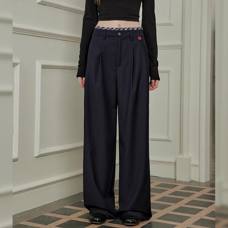 UNIFREE Women's Loose Drape Wide-Leg Trousers