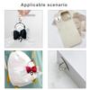 Fashionable Elegant Lace Bowknot Love Heart Charm Keychain Craft Supplies for Women's Fashion Accessories Daily Use