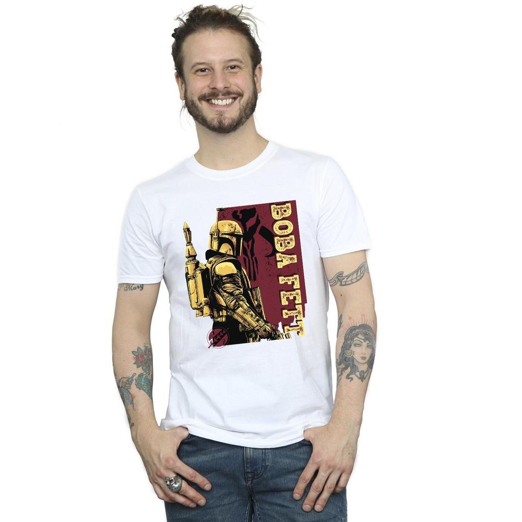 STAR WARS Mens The Book Of Boba Fett Western Style T-Shirt